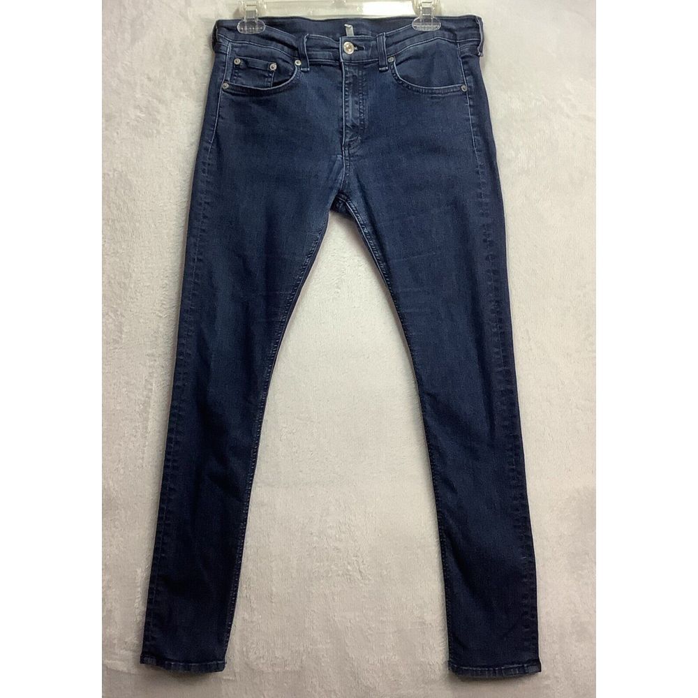 Rag &bone jeans women Size 32 Skinny midrise indigo blue stretch